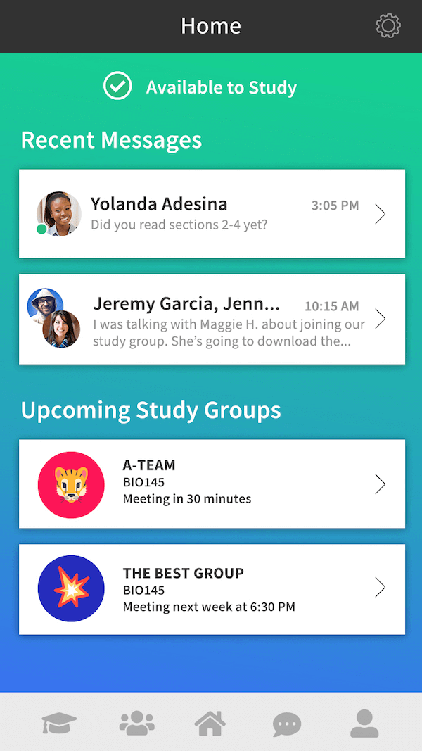 My Groups Screen